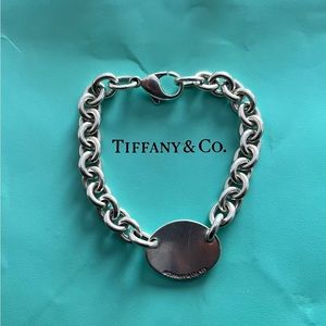 Return to Tiffany Oval Tag Bracelet Silver